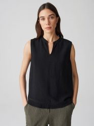 OPUS Bluzka w kolorze czarnym rozmiar: 34. Czarne bluzki damskie Opus, bez wzorów, bez kołnierzyka, bez ramiączek. Za 91.34 zł.