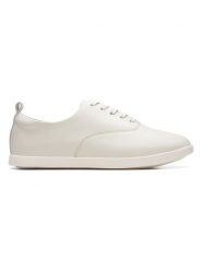Clarks Skórzane sneakersy w kolorze białym rozmiar: 36. Białe obuwie sportowe damskie Clarks, bez zapięcia. Za 209.33 zł.