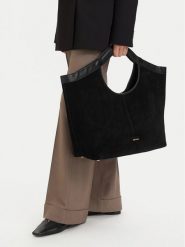 GINO ROSSI Torebka EO-LA224-19581-1 Czarny. Czarne shopper bag Gino Rossi, bez wzorów, ze skóry, bez dodatków. Za 699.99 zł.