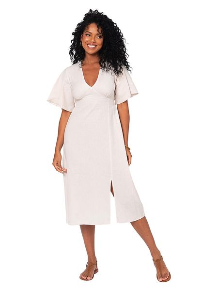 Aller Simplement Sukienka w kolorze białym rozmiar: 42. Białe sukienki damskie Aller Simplement, bez wzorów, klasyczne, bez ramiączek. Za 100.75 zł.