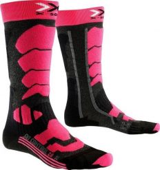 Skarpety narciarskie dla kobiet X-Socks Ski Control 2.0. Szare skarpetki damskie X Socks, bez wzorów, z dzianiny. Za 55.00 zł.