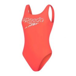 Strój kąpielowy damski Speedo Logo Deep. Białe stroje jednoczęściowe Speedo, bez wzorów. Za 122.76 zł.