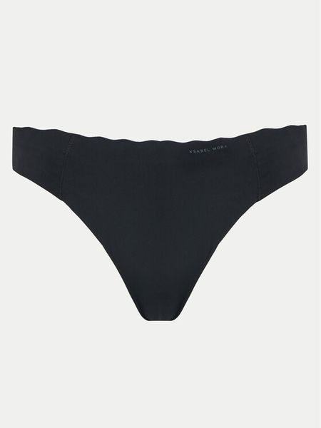 Ysabel Mora Stringi 19338 Czarny. Czarne stringi ysabel mora, bez wzorów, z nylonu. Za 39.99 zł.