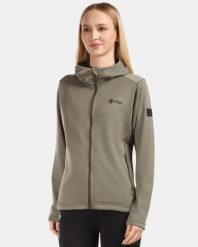 Damska bluza funkcyjna Kilpi SEVELEN-W. Zielone bluzy damskie Kilpi, bez wzorów, z kapturem. Za 473.69 zł.