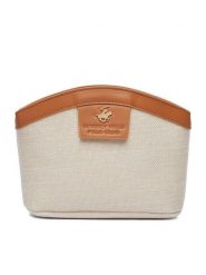 Beverly Hills Polo Club Kosmetyczka CEO-BHPC-W1-014-SS26 Beżowy. Brązowe kosmetyczki damskie Beverly Hills Polo Club, bez wzorów, z materiału. Za 79.99 zł.