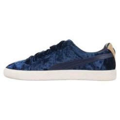 Buty do chodzenia damskie Puma Clyde X Extra Butter Unisex. Niebieskie obuwie sportowe damskie Puma, z materiału, bez zapięcia, trekkingowe. Za 266.00 zł.