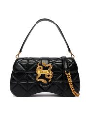 Just Cavalli Torebka 80RA4BA1 ZSD24 Czarny. Czarne torebki klasyczne damskie Just Cavalli, ze skóry, bez dodatków. Za 989.99 zł.