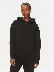 Calvin Klein Bluza Metallic Micro Logo K20K206960 Czarny Relaxed Fit. Czarne bluzy damskie Calvin Klein, l, bez wzorów, z syntetyku, bez kaptura. Za 339.99 zł.