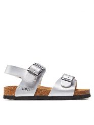 CMP Sandały Kids Raisho Sandal 3Q95674 Srebrny. Szare sandały dziewczęce CMP, ze skóry, bez obcasa, bez zapięcia. Za 149.99 zł.