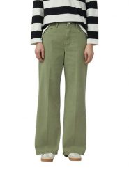 S.Oliver Dżinsy - Wide Leg - w kolorze khaki rozmiar: 42/L32. Brązowe jeansy damskie S.Oliver, bez wzorów, z materiału. Za 64.95 zł.