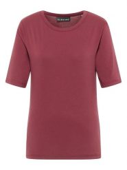 ELBSAND Koszulka "Siva" w kolorze czerwonym rozmiar: S. Czerwone koszulki damskie ELBSAND, s, bez wzorów, bez kołnierzyka, bez ramiączek. Za 73.99 zł.