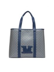 Max Mara Beachwear Torebka BCHFARNETO 2616511059650 Niebieski. Niebieskie shopper bag Max Mara Beachwear, ze skóry, bez dodatków. Za 944.99 zł.
