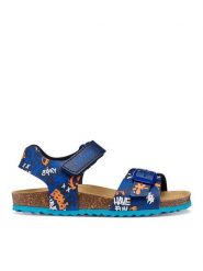 Geox Sandały J Ghita Boy J028LB 06A54 C0693 S Granatowy. Niebieskie sandały chłopięce Geox, ze skóry, bez zapięcia. Za 209.99 zł.