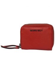 Burkely Skórzany portfel "Rock Ruby" w kolorze czerwonym - 11 x 9 x 3,5 cm rozmiar: onesize. Czerwone portfele damskie Burkely, bez wzorów, z materiału. Za 121.80 zł.