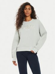 Guess Bluza V4BQ03 KCHX0 Szary Regular Fit. Szare bluzy damskie Guess, xxs, z aplikacjami, z bawełny, bez kaptura. Za 169.99 zł.
