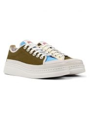 Camper Sneakersy "Runner" w kolorze oliwkowo-błękitnym rozmiar: 42. Brązowe obuwie sportowe damskie Camper, bez zapięcia. Za 240.99 zł.