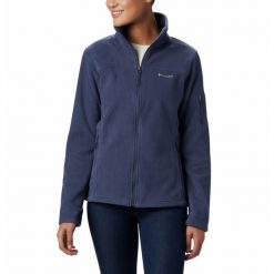 Bluza sportowa damska Columbia Fast Trek II Jacket. Niebieskie bluzy damskie Columbia, s, bez wzorów, bez kaptura. Za 273.00 zł.