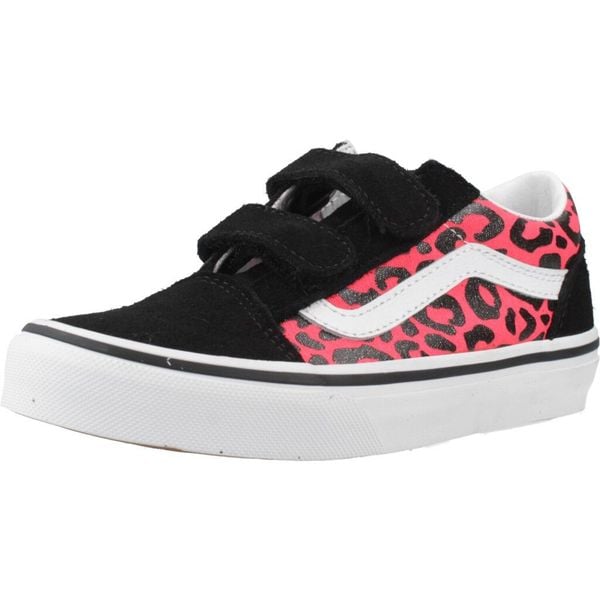 Buty VANS OLD SKOOL V Czarny. Czarne obuwie trekkingowe damskie Vans, ze skóry, bez zapięcia. Za 207.99 zł.