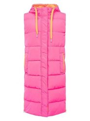 Zwillingsherz Kamizelka pikowana "Smile" w kolorze różowym rozmiar: L. Różowe kamizelki damskie Zwillingsherz, l, bez wzorów, bez kaptura. Za 245.38 zł.