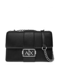 Armani Exchange Torebka XW000070 AF12039 UC001 Czarny. Czarne torebki wieczorowe damskie Armani Exchange, bez wzorów, ze skóry, bez dodatków. Za 499.99 zł.