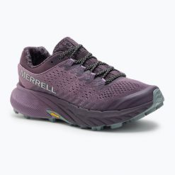 Buty do biegania damskie Merrell Agility Remix. Fioletowe obuwie sportowe damskie Merrell, bez zapięcia, do biegania. Za 549.99 zł.