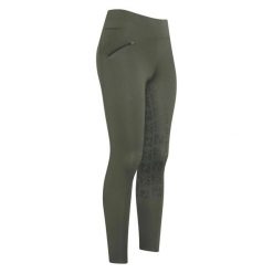 Damskie legginsy jeździeckie z pełną przyczepnością Easy Rider Dietse Winter. Zielone legginsy damskie EASY RIDER, s, bez wzorów, z materiału. Za 400.00 zł.