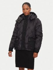 Gaudi Sukienka dzianinowa 421BD13010 Czarny Regular Fit. Czarne sukienki damskie Gaudi, bez wzorów, z dzianiny, bez ramiączek. Za 269.99 zł.