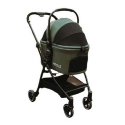 Wózek spacerowy dla psa lub kota 3w1 S.RIDER zielony do 20 kg. Zielone spacerówki PETRIVE. Za 899.00 zł.