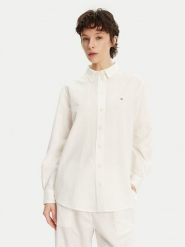 Tommy Jeans Koszula DW0DW20292 Écru Relaxed Fit. Koszule damskie Tommy Jeans, l, bez wzorów, z bawełny, bez kołnierzyka, bez ramiączek. Za 239.99 zł.