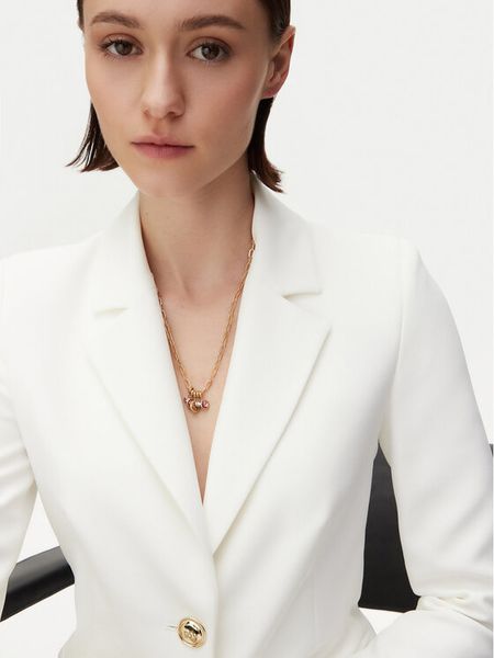 Guess Naszyjnik JUBN05 094JW Złoty. Żółte naszyjniki damskie Guess, metalowe. Za 179.99 zł.