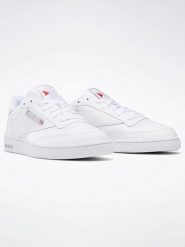 Reebok Skórzane sneakersy "Club C 85" w kolorze białym rozmiar: 36,5. Białe obuwie sportowe damskie Reebok, bez zapięcia. Za 232.78 zł.