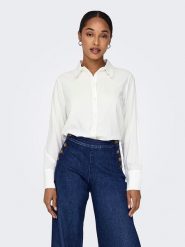 ONLY Koszula w kolorze białym rozmiar: XL. Białe koszule damskie Only, xl, bez wzorów, z włókna, bez kołnierzyka, bez ramiączek. Za 100.99 zł.
