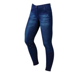 Damskie jeansy do jazdy konnej z silikonowym nadrukiem i pełną przyczepnością Du. Niebieskie jeansy damskie DUBLIN. Za 433.00 zł.
