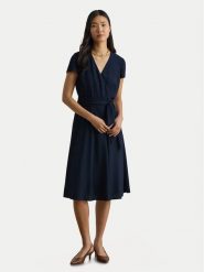 LAUREN RALPH LAUREN Sukienka koktajlowa 200P13812002 Granatowy Regular Fit. Niebieskie sukienki damskie Lauren Ralph Lauren, bez wzorów, z syntetyku, wizytowe, bez ramiączek. Za 1,199.00 zł.