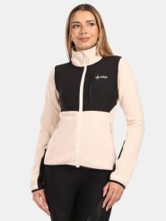 Kilpi Kurtka polarowa "Kajaani" w kolorze beżowo-czarnym rozmiar: 36. Brązowe kurtki damskie Kilpi, bez wzorów, z polaru, bez kaptura. Za 226.77 zł.