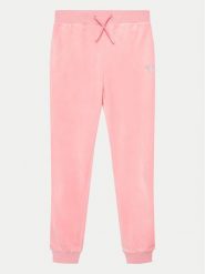Guess Spodnie dresowe J4YQ20 KBXI2 Różowy Regular Fit. Czerwone spodnie dresowe dziewczęce Guess, z aplikacjami, z dresówki. Za 139.99 zł.