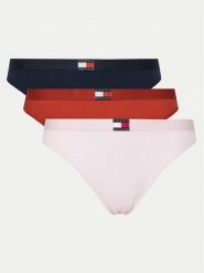 Tommy Hilfiger Komplet 3 par stringów UW0UW05641 Kolorowy. Komplety bielizny Tommy Hilfiger, bez wzorów, z bawełny. Za 99.99 zł.