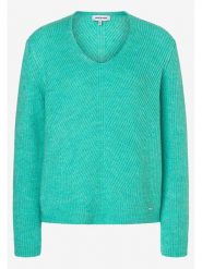 More & More Sweter w kolorze turkusowym rozmiar: 38. Niebieskie swetry klasyczne damskie More & More, ze splotem, bez kołnierzyka. Za 109.95 zł.