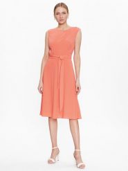 Lauren Ralph Lauren Sukienka codzienna 250889183 Pomarańczowy Regular Fit. Brązowe sukienki damskie Lauren Ralph Lauren, bez wzorów, z syntetyku, bez ramiączek. Za 1,149.00 zł.