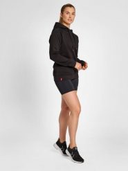 Bluza fitness damska Hummel red Heavy z kapturem. Czarne bluzy damskie Hummel, l, bez wzorów, z bawełny, z kapturem. Za 192.00 zł.