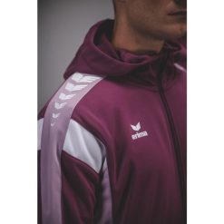 Kurtka treningowa Erima Celebrate 125 z kapturem, wielokolorowa dla juniorów. Czarne kurtki damskie Erima, bez wzorów, z kapturem. Za 329.99 zł.