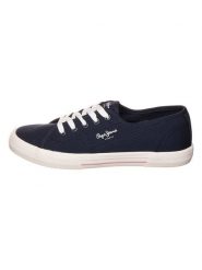 Pepe Jeans FOOTWEAR Sneakersy "Basic" w kolorze granatowym rozmiar: 40. Niebieskie obuwie sportowe damskie Pepe Jeans FOOTWEAR, z jeansu, bez zapięcia. Za 136.45 zł.