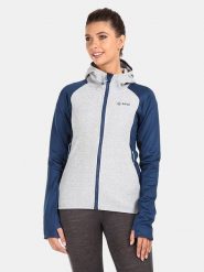 Kilpi Kurtka polarowa "Versam" w kolorze szaro-granatowym rozmiar: 40. Niebieskie kurtki damskie Kilpi, bez wzorów, z polaru, bez kaptura. Za 173.99 zł.