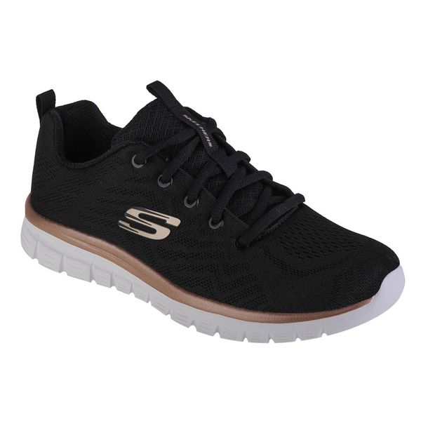 Adidasy Skechers Get Connected, Kobiety. Czarne obuwie sportowe casual damskie Skechers, z gumy, bez zapięcia, trekkingowe, Skechers Sport. Za 279.99 zł.