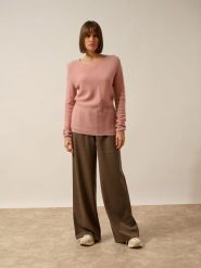Just Cashmere Kaszmirowy sweter w kolorze jasnoróżowym rozmiar: L. Różowe swetry klasyczne damskie Just Cashmere, l, z kaszmiru, bez kołnierzyka. Za 369.99 zł.