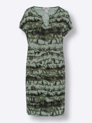 Heine Sukienka w kolorze khaki rozmiar: 38. Brązowe sukienki damskie Heine, bez wzorów, bez ramiączek. Za 56.99 zł.