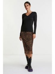 Rich & Royal Koszulka w kolorze czarnym rozmiar: XL. Czarne koszulki damskie Rich & Royal, xl, bez wzorów, z bawełny, bez kołnierzyka, bez ramiączek. Za 123.25 zł.