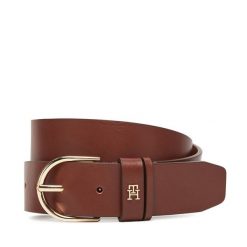 Pasek Damski Tommy Hilfiger. Brązowe paski damskie Tommy Hilfiger, bez wzorów. Za 219.99 zł.