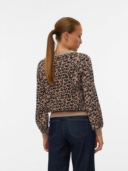 Vero Moda Sweter w kolorze beżowym rozmiar: XS. Brązowe swetry klasyczne damskie Vero Moda, xs, bez kołnierzyka. Za 74.28 zł.