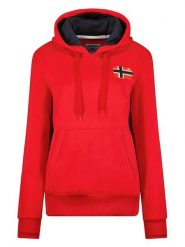 Geographical Norway Bluza "Genifer" w kolorze czerwonym rozmiar: XL. Czerwone bluzy damskie Geographical Norway, xl, bez wzorów, z kapturem. Za 121.80 zł.